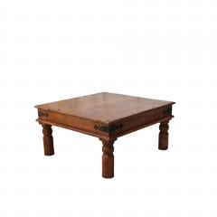 בוצ'ר עץ הודי 80 על 80 גובה 0.40